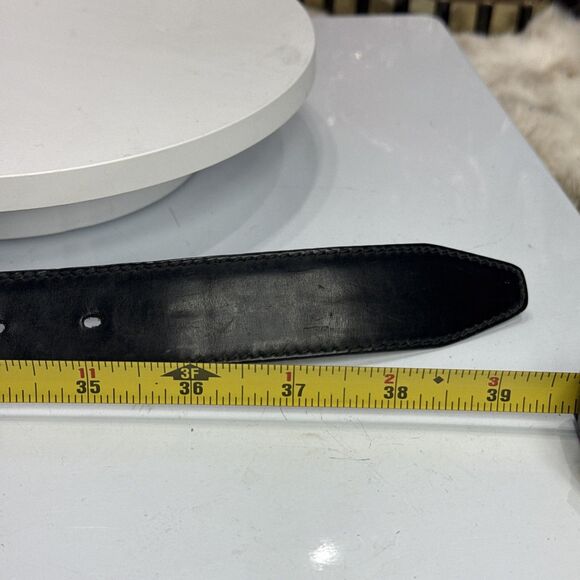 (H) GUCCI Vintage Reversible Leather Belt Brown/Black \